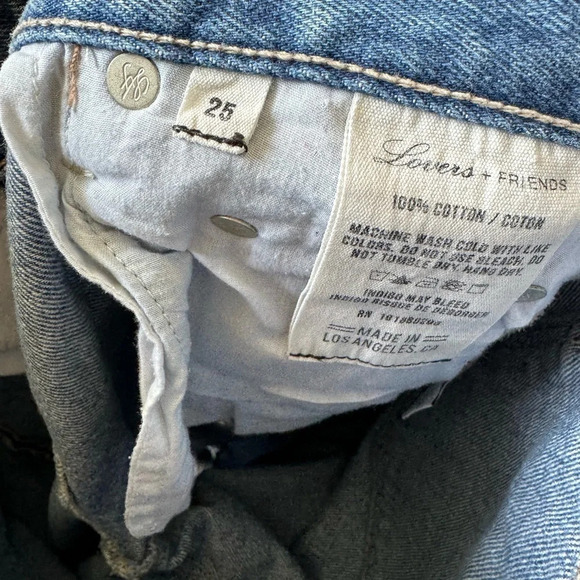 Lovers + Friends Ezra Slim Boyfriend Distressed Denim - Picture 4 of 6